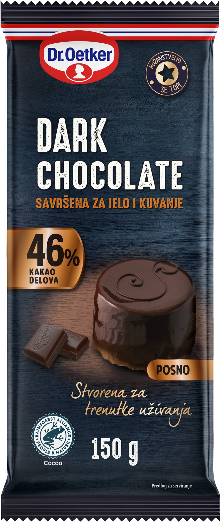 Slika za Crna čokolada Dr. Oetker 150g