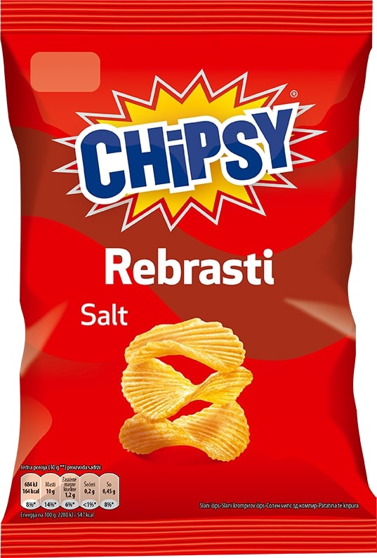 Slika za Čips rebrasti slani Chipsy 95g