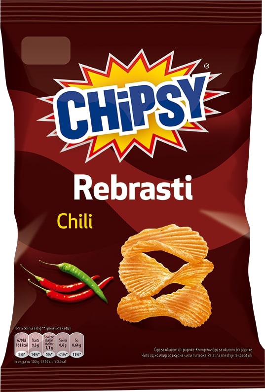 Slika za Čips rebrasti chili Chipsy 95g