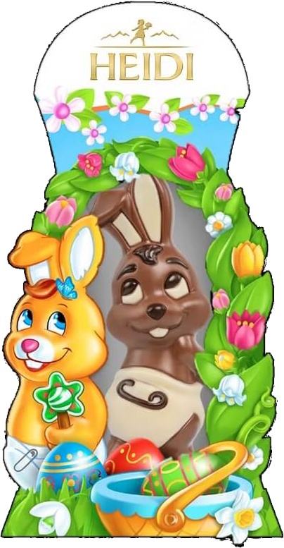 Slika za Čokoladni zeka sa cvećem Heidi 100g