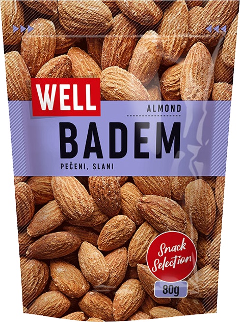 Slika za Badem pečeni slani Well Tira 80g