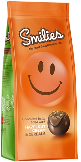 Slika za Čokoladne kuglice hazelnut cream&cereals Smilies 120g