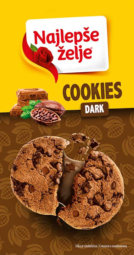 Slika za Cookies crna čokolada Najlepše želje 145g