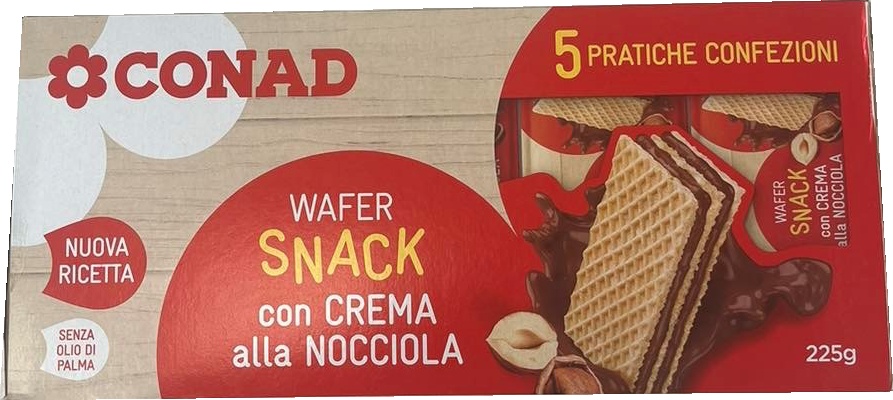 Slika za Napolitanke lešnik Conad 45x5g