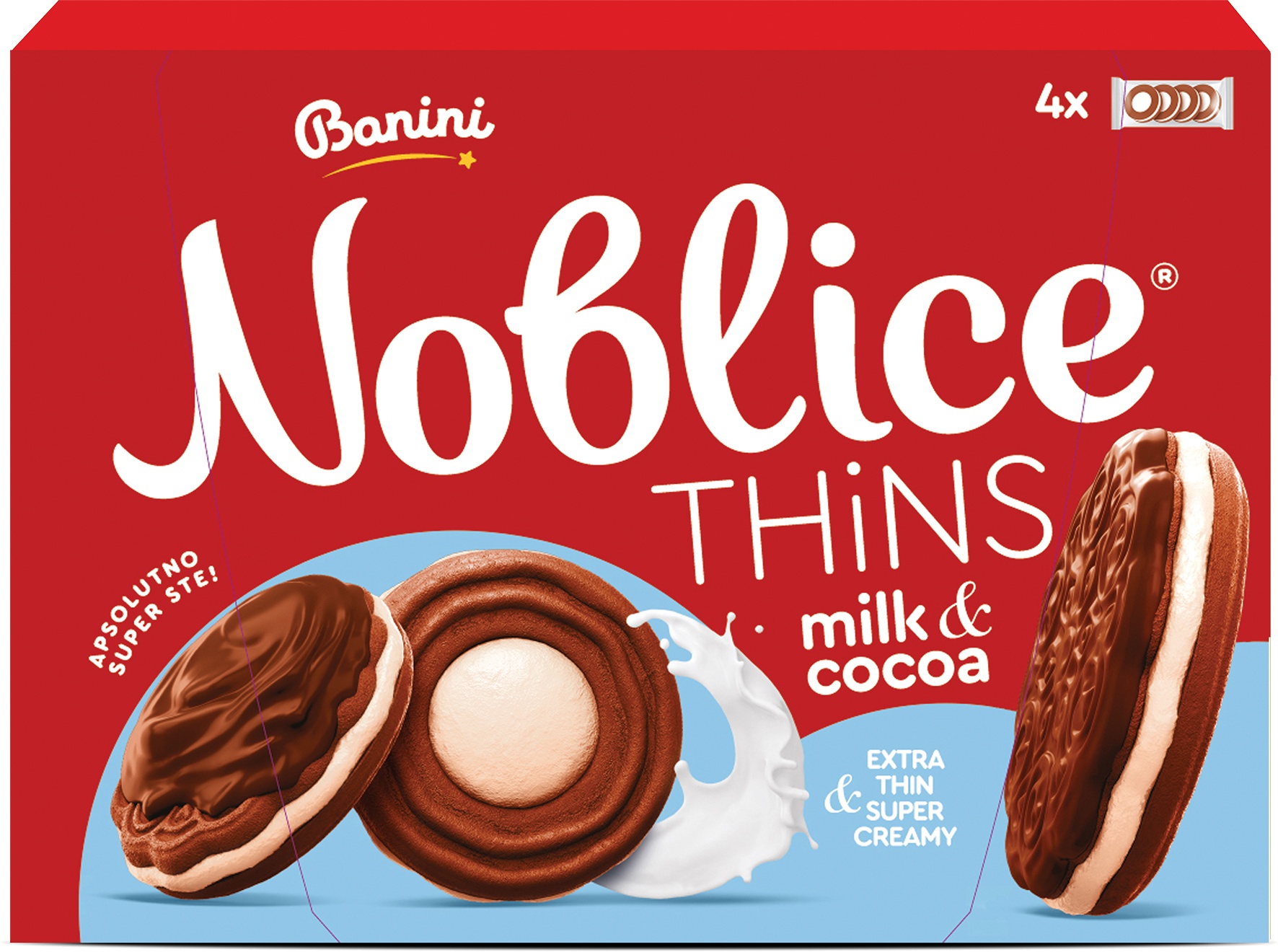 Slika za Keks milk&cocoa Noblice 190g