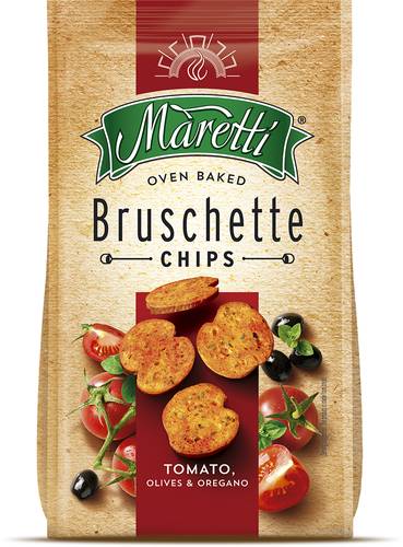 Slika za Dvopek paradajz, masline i origano Brusketi Maretti 140g