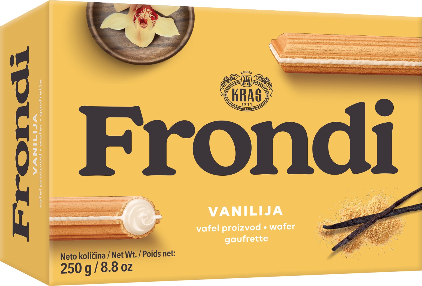Slika za Napolitanke maxi vanila Frondi Kraš 250g