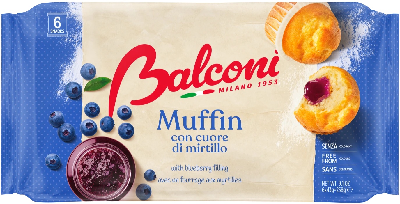 Slika za Mafin sa borovnicom Balconi 240g