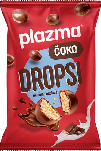 Slika za Čoko dropsi sa mlečnom čokoladom Plazma 90g