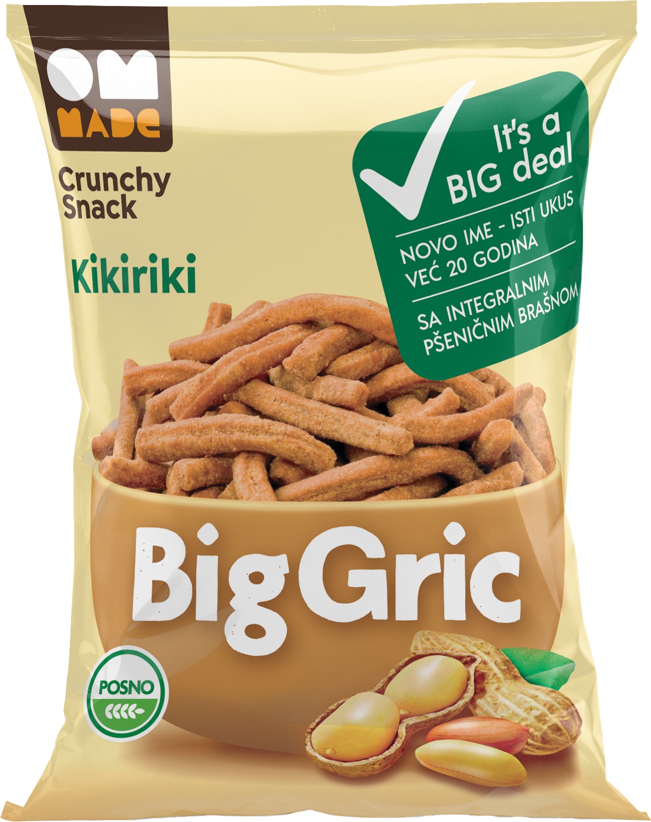 Slika za Grisine kikiriki Big Gric 70g