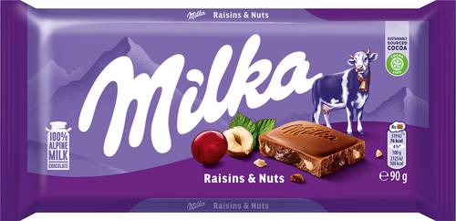 Slika za Čokolada suvo grožđe i lešnik Milka 90g