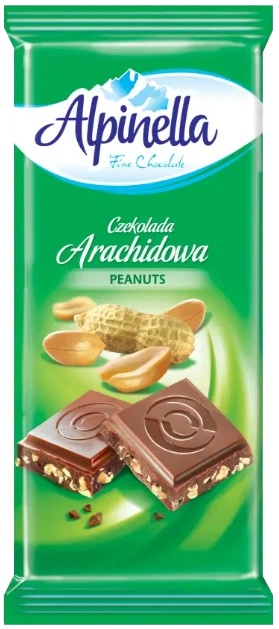 Slika za Čokolada peanuts Alpinella 90g