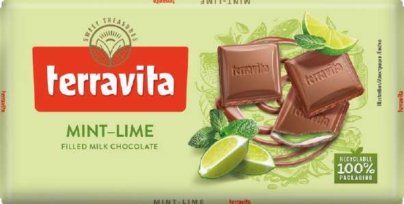 Slika za Čokolada mint-lime Terravita 100g