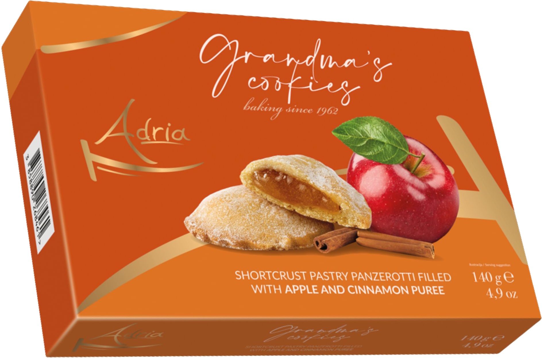 Slika za Keks jabuka i cimet Adria 140g