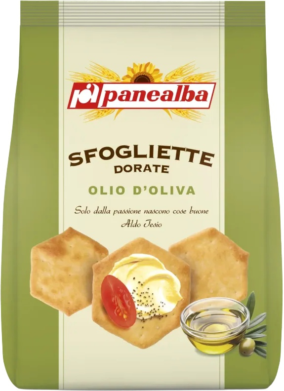 Slika za Keks Le sfogliette dorate sa maslinovim uljem Panealba 180g
