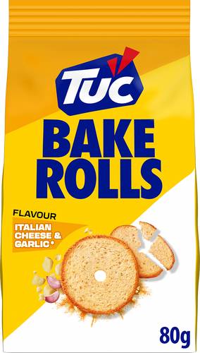 Slika za Dvopek bake rolls beli luk i sir Tuc 80g