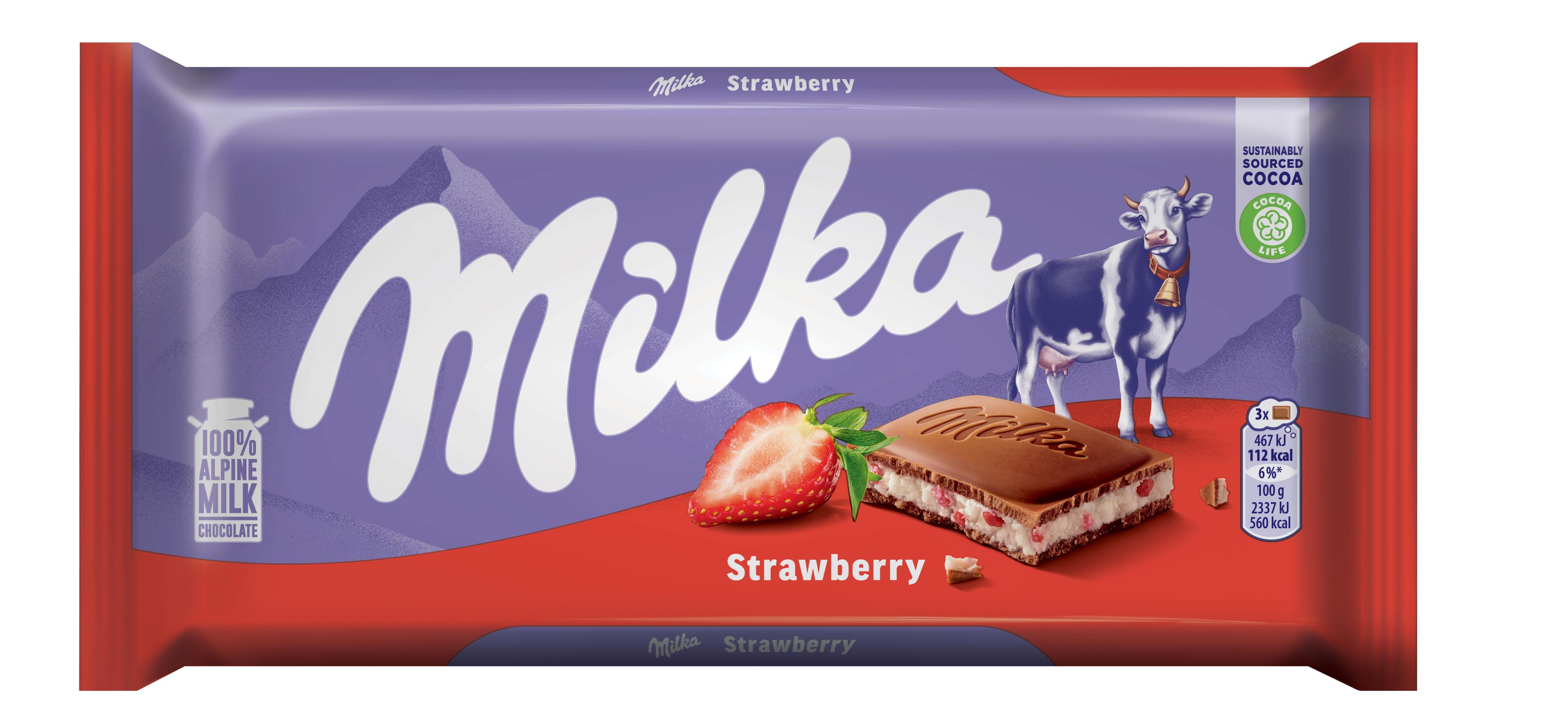 Slika za Čokolada jagoda jogurt Milka 100g