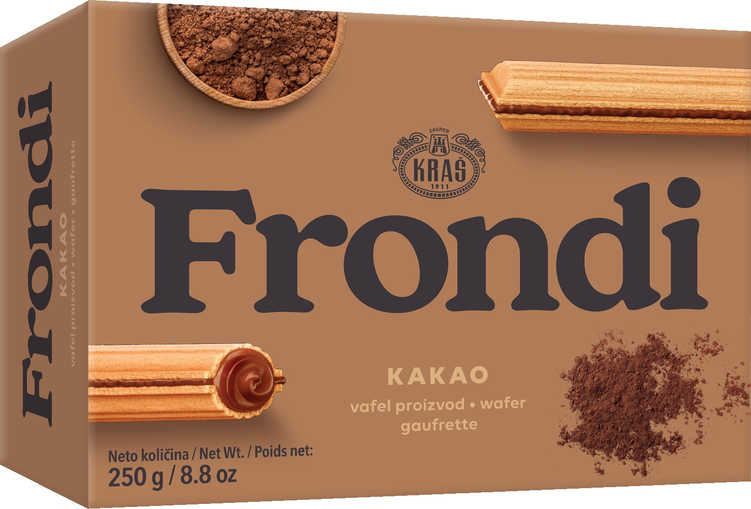 Slika za Vafel kakao Frondi maxi 250g