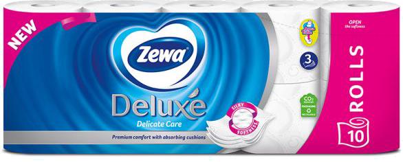 Slika za Toalet papir deluxe pure white Zewa 10kom