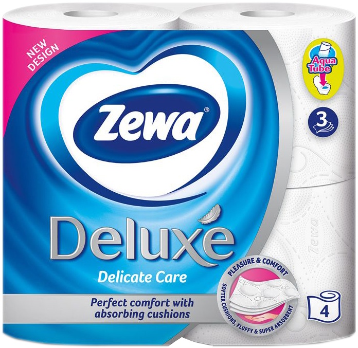 Slika za Toalet papir deluxe pure white Zewa 4kom