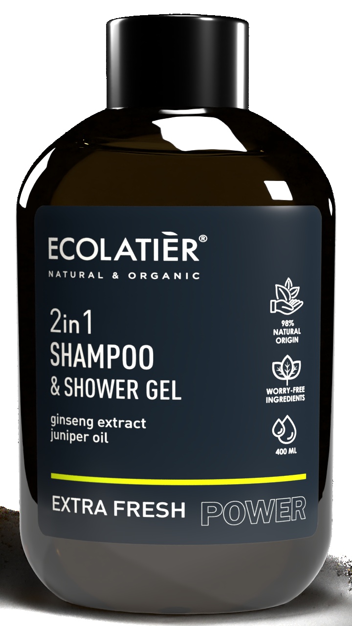 Slika za Šampon za kosu i gel za tuširanje 2u1 extra fresh Ecolatier 400ml