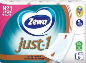 Slika za Toalet papir just one Zewa 6/1