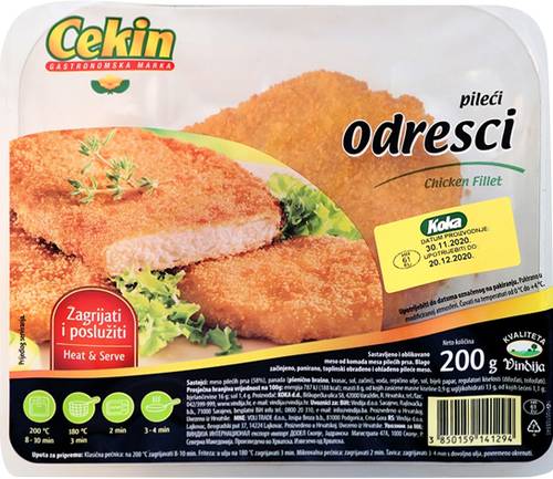 Slika za Pileći odresci panirani 200g