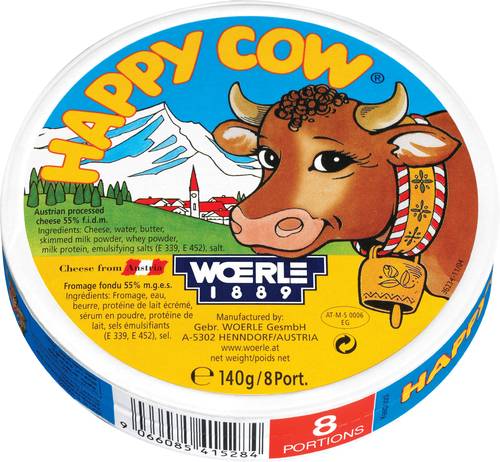 Slika za Topljeni sir regular 50%mm Happy cow 140g