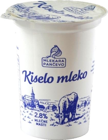 Slika za Kiselo mleko 2.8%mm Mlekara Pančevo 400g