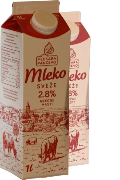 Slika za Sveže mleko 2.8%mm Mlekara Pančevo 1l