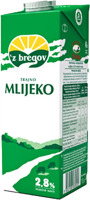 Slika za Trajno mleko 2.8%mm Z bregov 1l