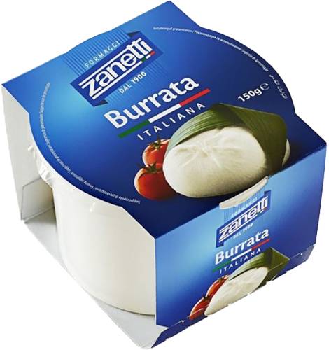 Slika za Sir sveži mekani 63%mm Burrata Zanetti 150g