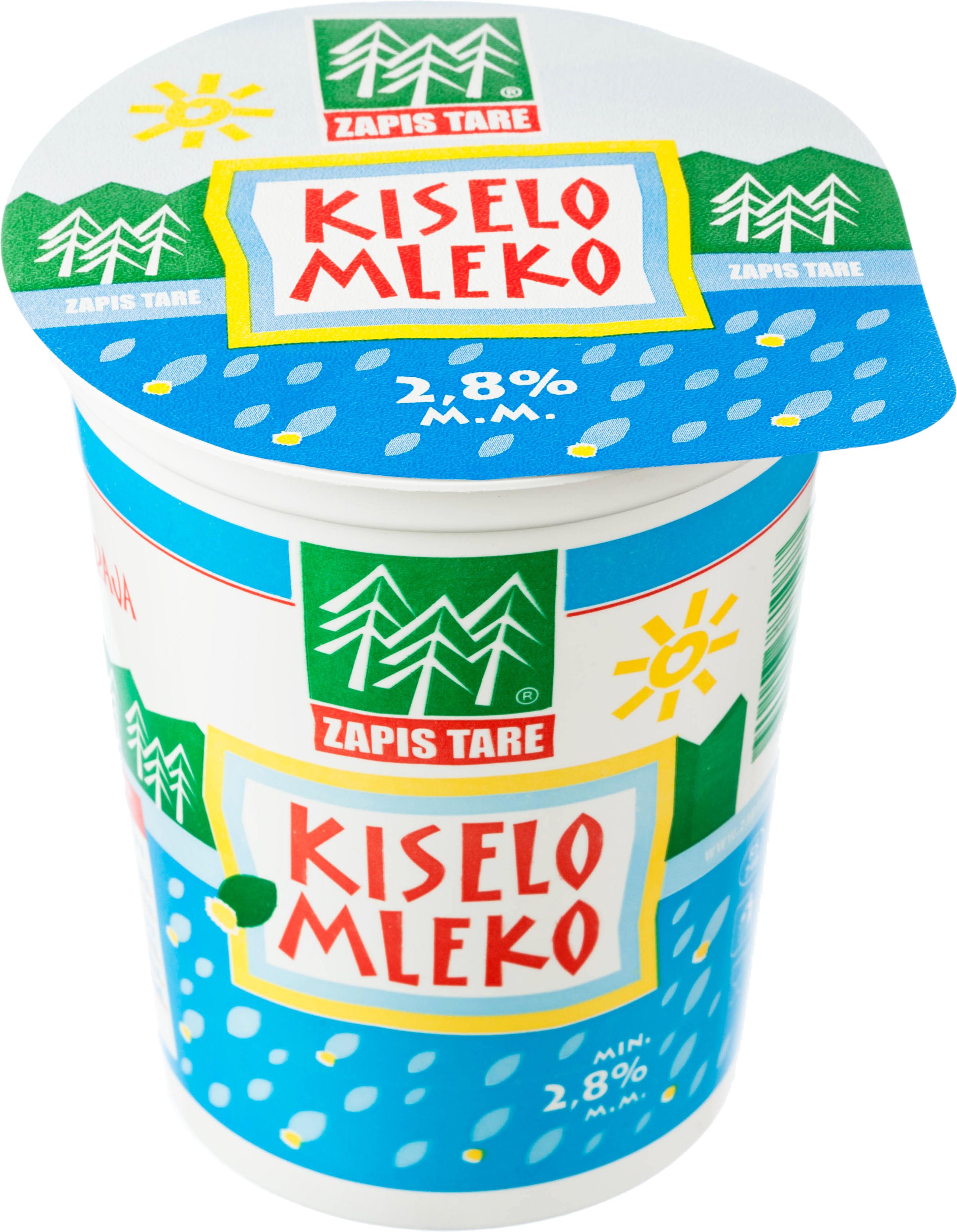 Slika za Kiselo mleko 2,8%mm Zapis Tare 380g