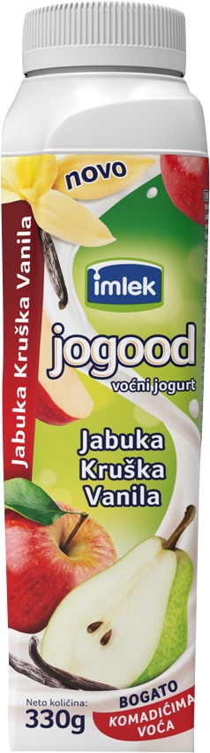 Slika za Voćni jogurt sa jabukom/kruškom/vanilom Jogood 330g