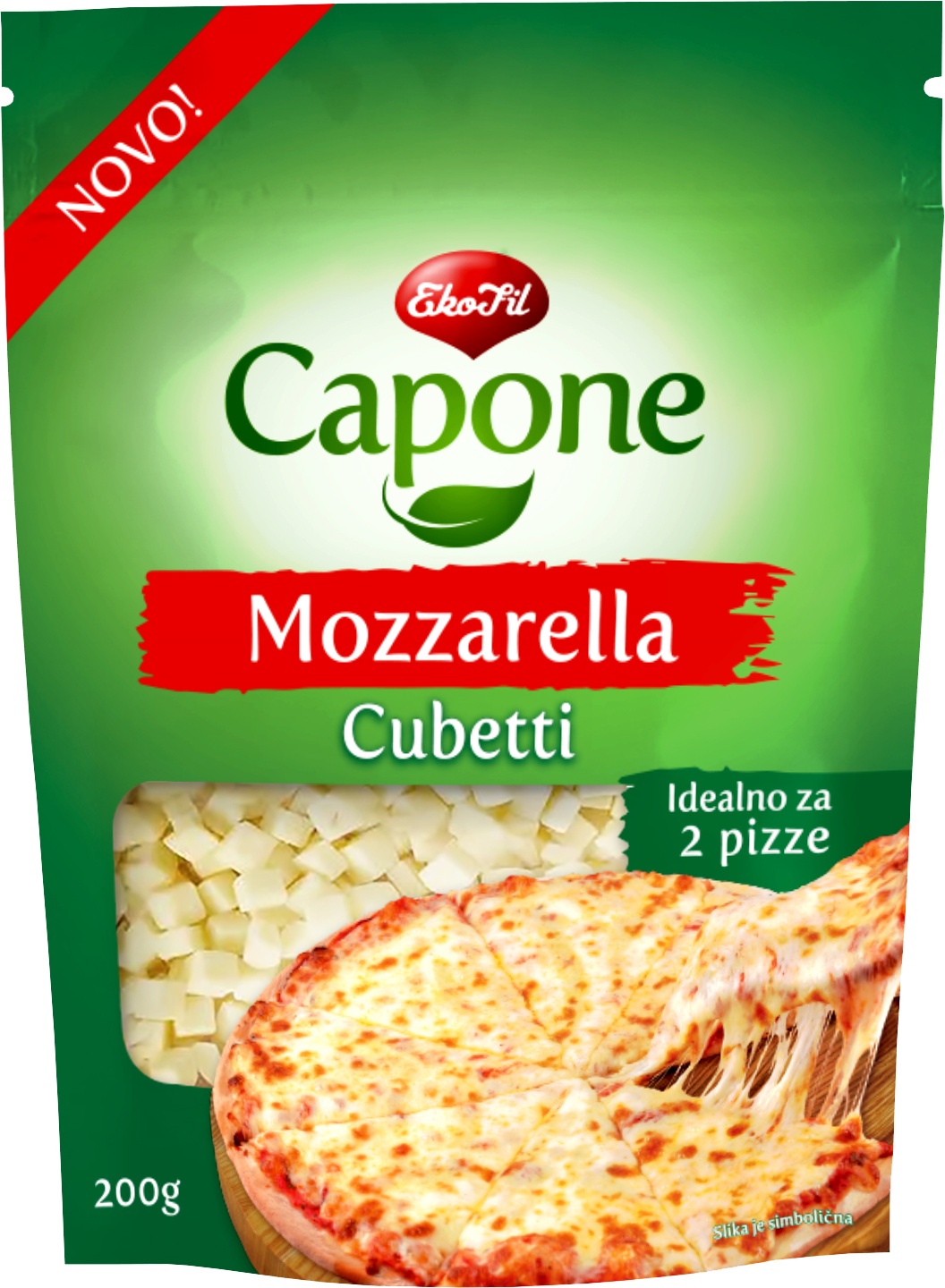 Slika za Sir za pizzu mozzarella cubetti Capone 200g