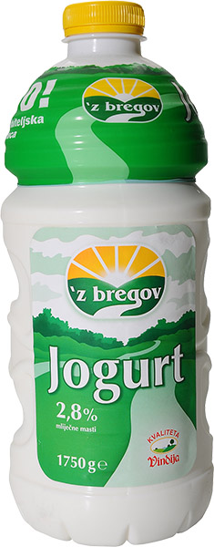 Slika za Jogurt 2,8%mm pet boca Z bregov 1750g