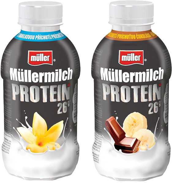 Slika za Proteinski napitak vanila/čokolada i banana Mullermilch 400g
