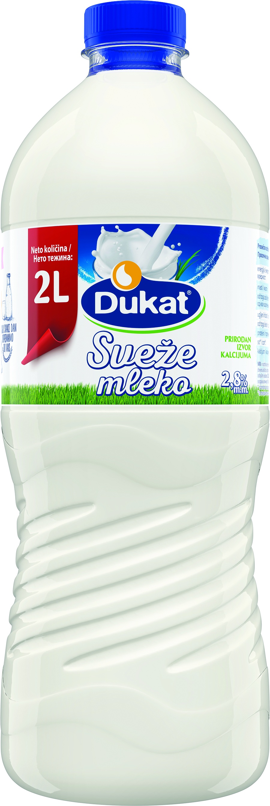 Slika za Mleko sveže 2.8%mm Dukat 2l