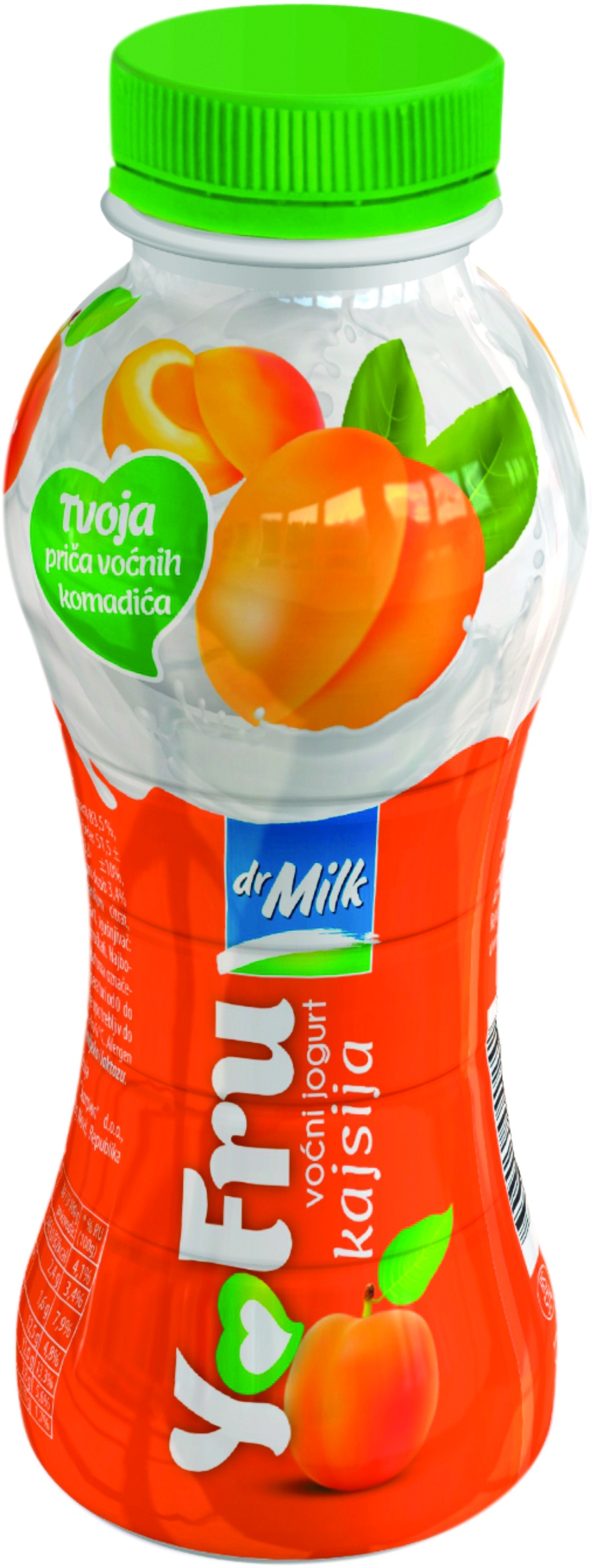 Slika za Voćni jogurt kajsija Dr Milk 330g