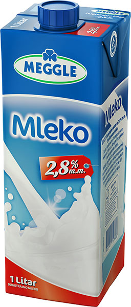 Slika za Trajno mleko 2.8%mm Meggle 1l