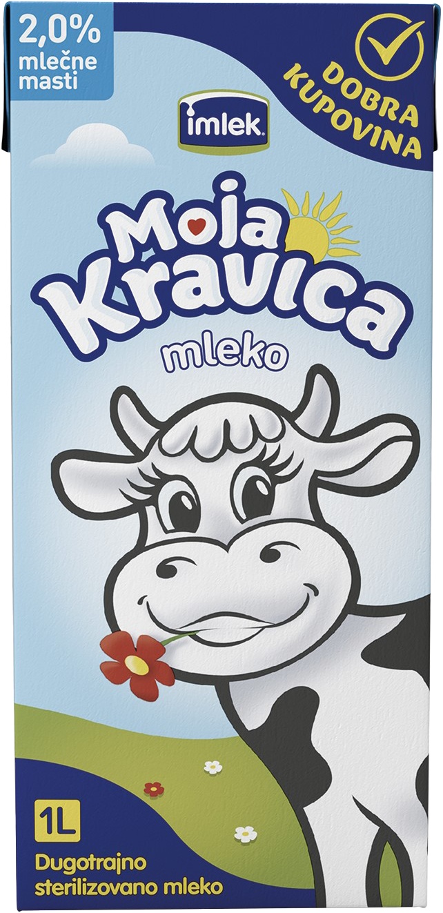 Slika za Mleko dugotrajno 2% Moja Kravica 1l