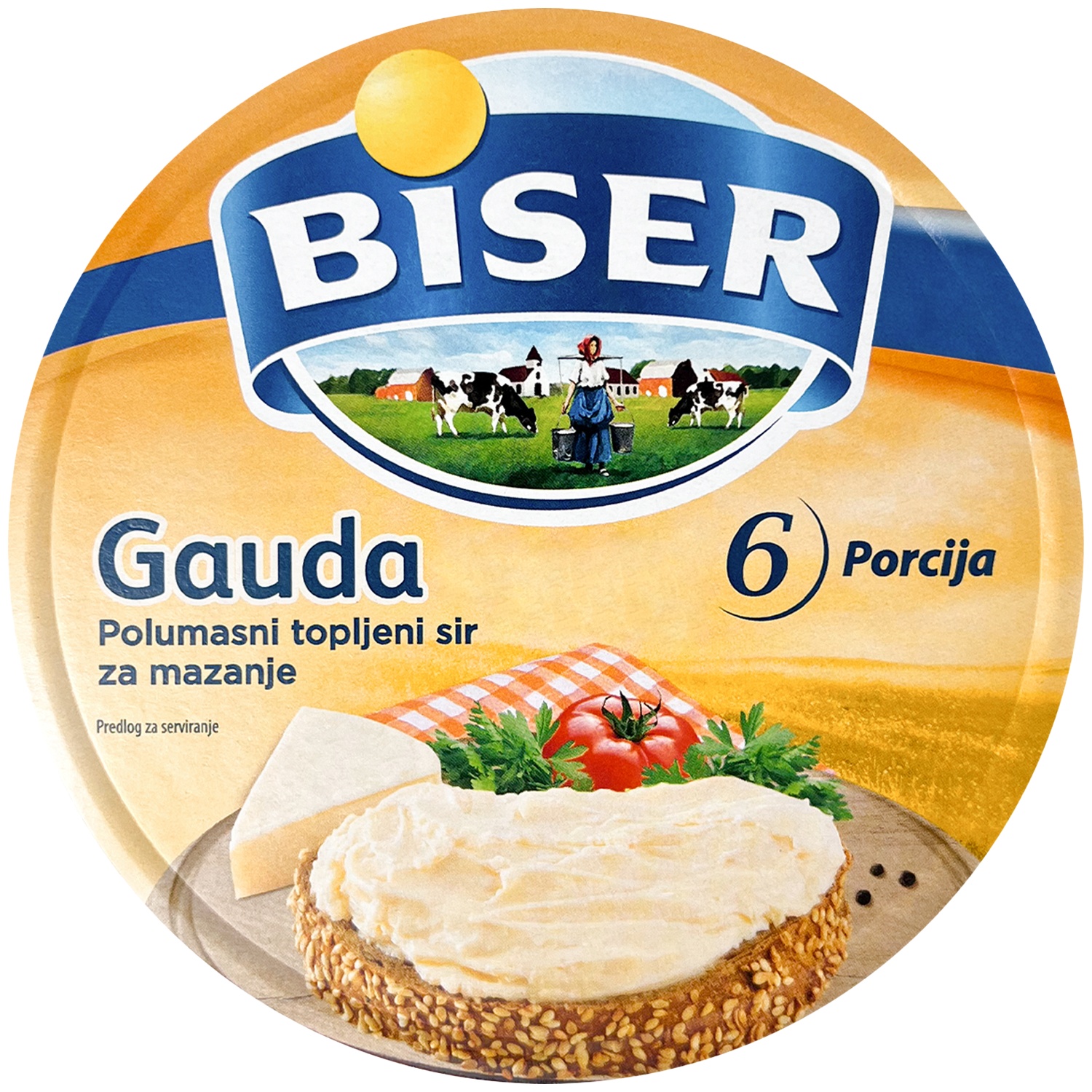 Slika za Sir topljeni gauda Biser 140g