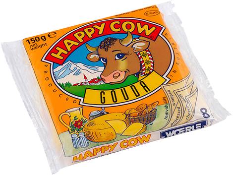 Slika za Topljeni sir gauda Happy cow 150g