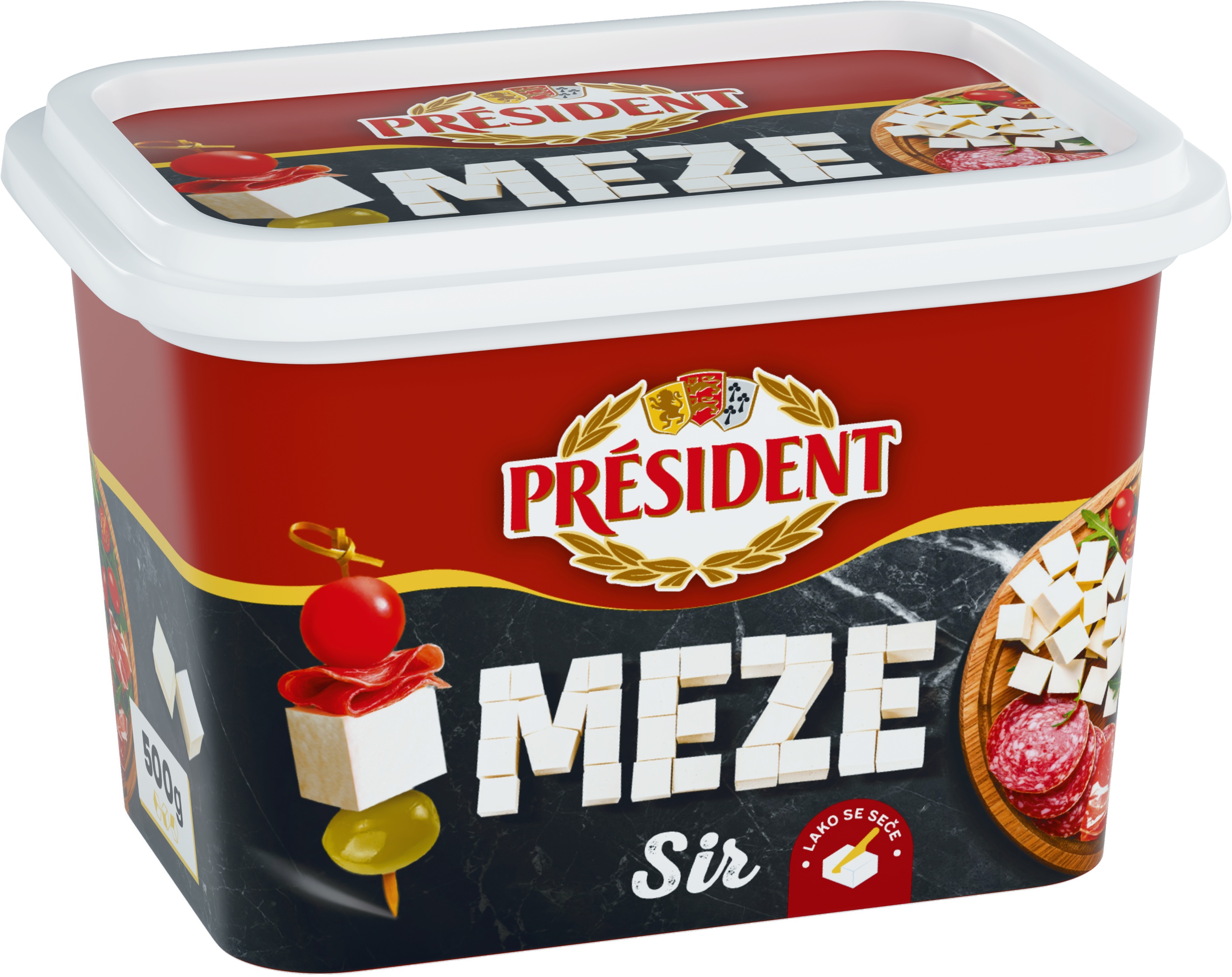 Slika za Sir beli meze president 500g