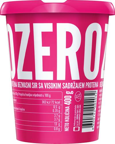 Slika za Sir zero sveži obrani 1%mm Mlekara Šabac 400g