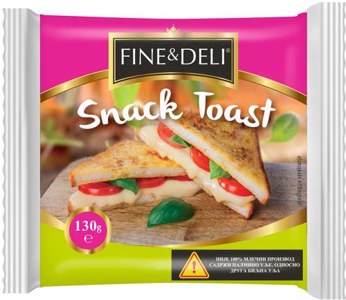 Slika za Tost listići sira Fine 130g