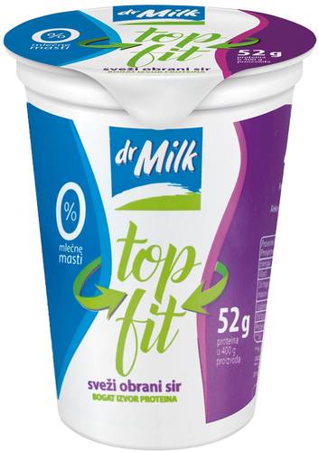 Slika za Sir top fit 0%mm Dr.Milk 400g