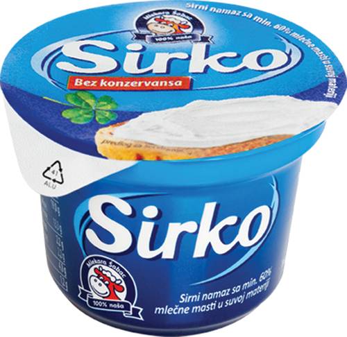Slika za Sirni namaz sirko Mlekara Šabac 100g