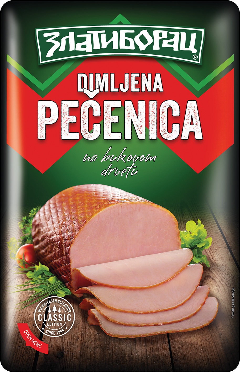 Slika za Pečenica dimljena Zlatiborac slajs 125g