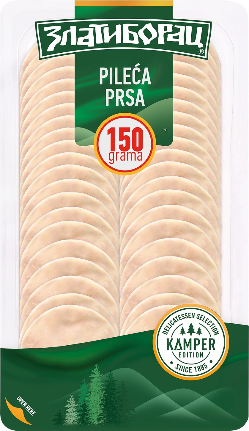Slika za Prsa pileća Kamper Zlatiborac slajs 150g